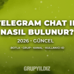 Telegram Chat ID Bulma (2026): Botla Kullanıcı, Grup ve Kanal ID Öğrenme