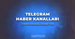 Telegram haber kanalları kategorisi için hazırlanmış banner görseli
